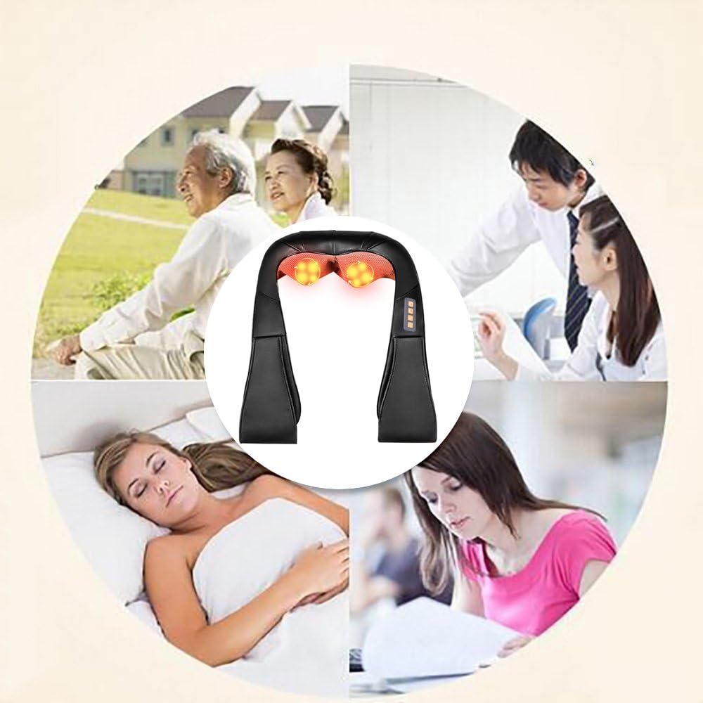 Massageador Cervical 3D com Calor Infravermelho