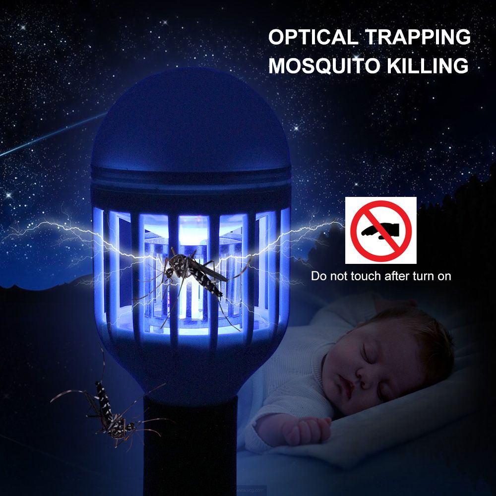 Lâmpada LED anti-mosquito E27 9W