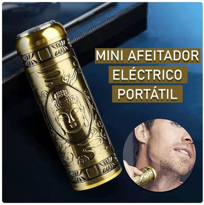 Mini barbeador elétrico USB - aparador portátil e sem fio para um barbear rente