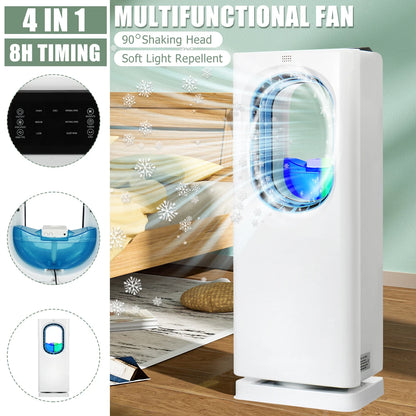 Ventilador de Ar Condicionado e Purificador Multifuncional para Casa - Umidificação e Controle de Mosquitos