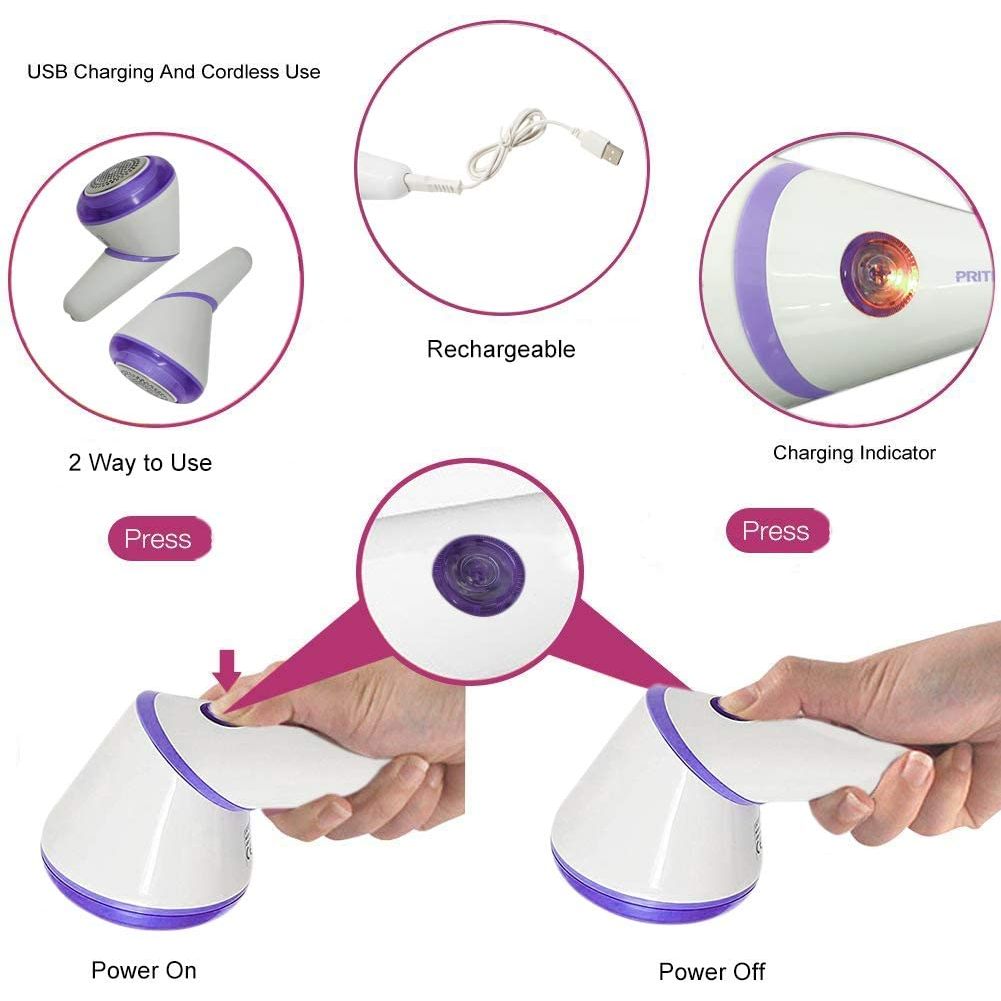Kit Eléctrico de Eliminación de Pelusas - Recargable y Portátil