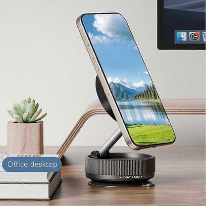 Soporte Magnético para Teléfono con Ventosa al Vacío – Diseño Compacto y Estable para Coche