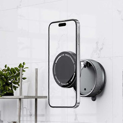 Soporte Magnético para Teléfono con Ventosa al Vacío – Diseño Compacto y Estable para Coche