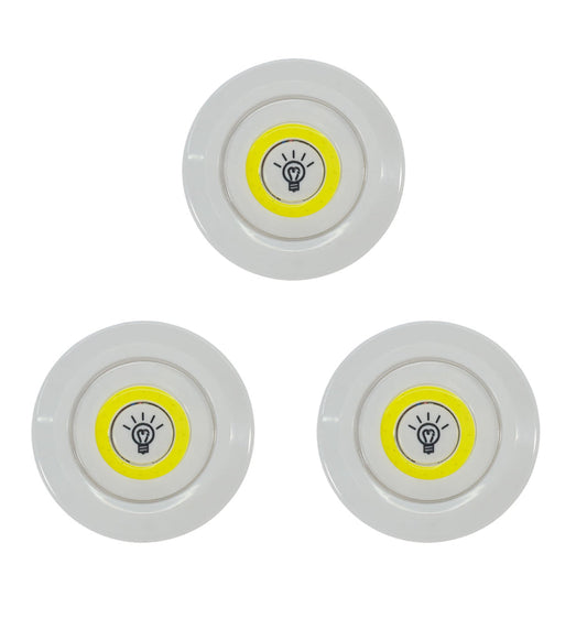 Set of 3 Mini LED Indoor Lamps with Remote Control - Flexible Lighting and Easy Installation