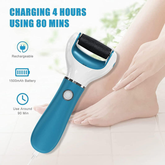 Blue Electric File - Conjunto de manicure e pedicure para remoção de pele dura e cuidados com os pés