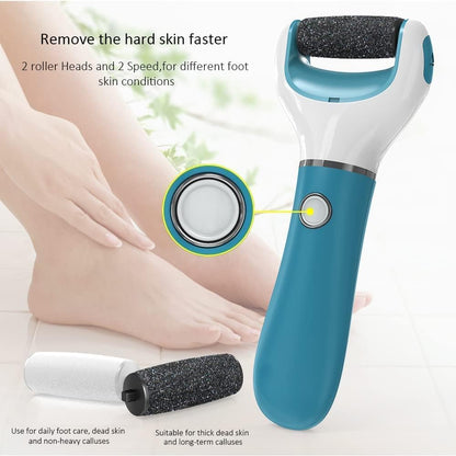 Blue Electric File - Conjunto de manicure e pedicure para remoção de pele dura e cuidados com os pés