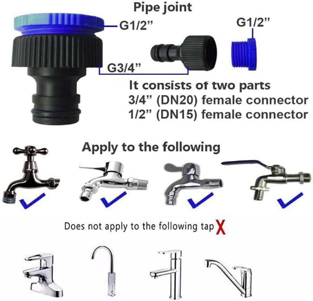 Expandable Garden Hose with 7 Mode Spray Gun - Magic Hose with Adapters