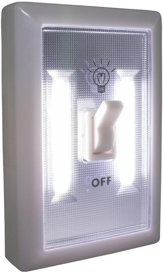 Promier 200 Lumens Wireless Light Switch - Quick Installation with Magnet and 4U Hook.