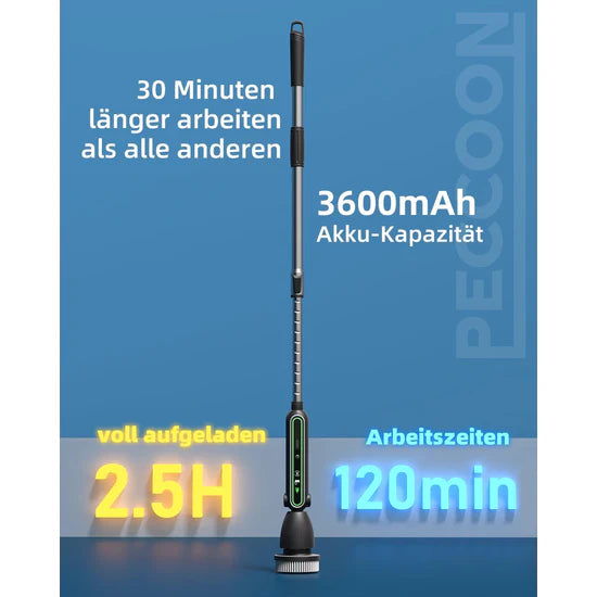 Cepillo de Limpieza Eléctrico 7 en 1 con Mango Extensible y Batería de 3600 mAh
