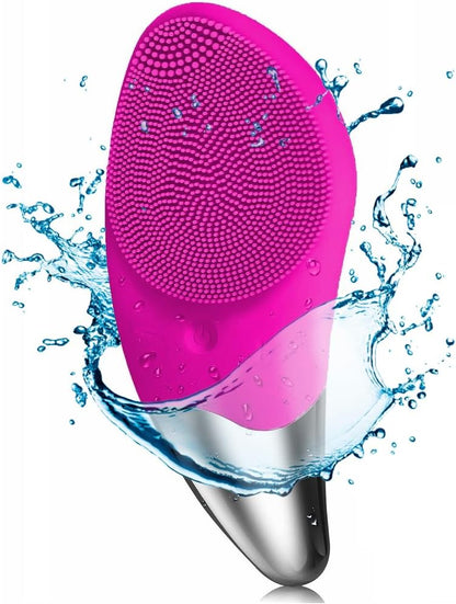 Electric Facial Cleansing Brush - Rechargeable Silicone Exfoliating Massager for Beauty and Skin Care