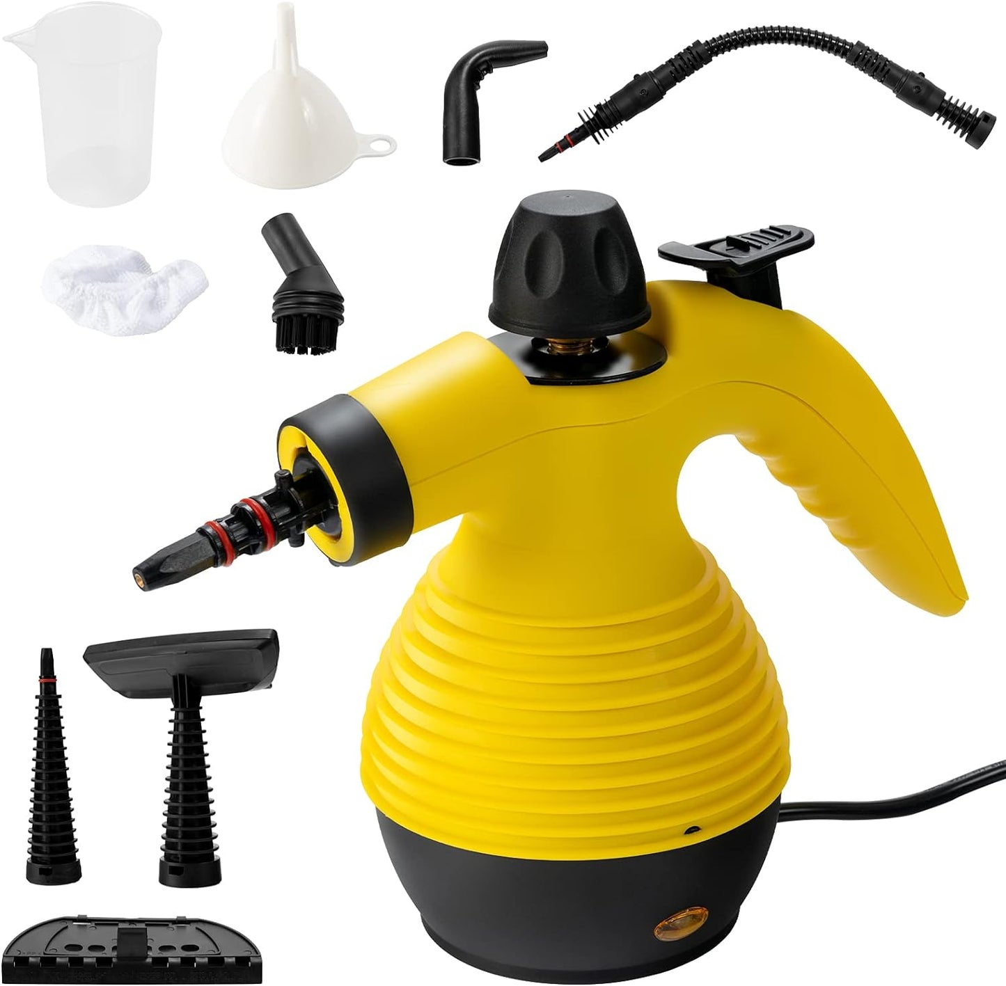 Multipurpose Portable Handheld Cleaning Steamer - With 9 Accessories for All Types of Surfaces