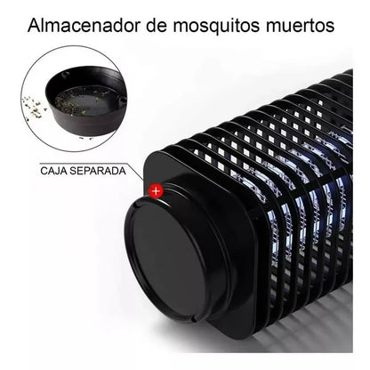 Lâmpada repelente de mosquitos AMBE - Mata-mosquitos elétrico recarregável com luz UV portátil para ambientes internos e externos 1U.