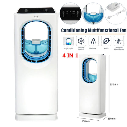 Multifunctional Home Air Conditioning and Purification Fan - Humidification and Mosquito Control