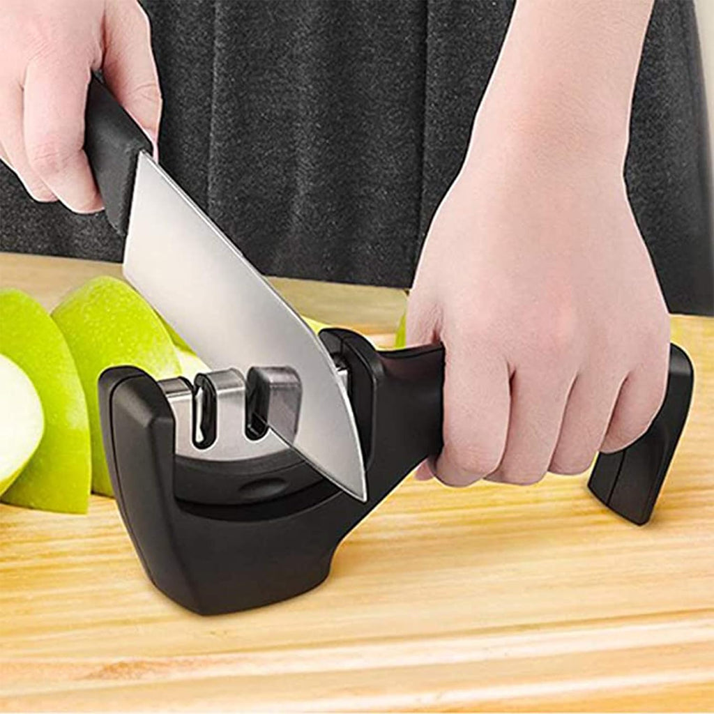 Professional Knife Sharpener - 3 Stage Sharpening System for Steel, Ceramic and Diamond Knives