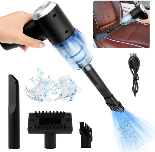 Cordless Handheld Vacuum Cleaner - Mini Vacuum Cleaner for Cars, Car, Office and Home with USB Charging