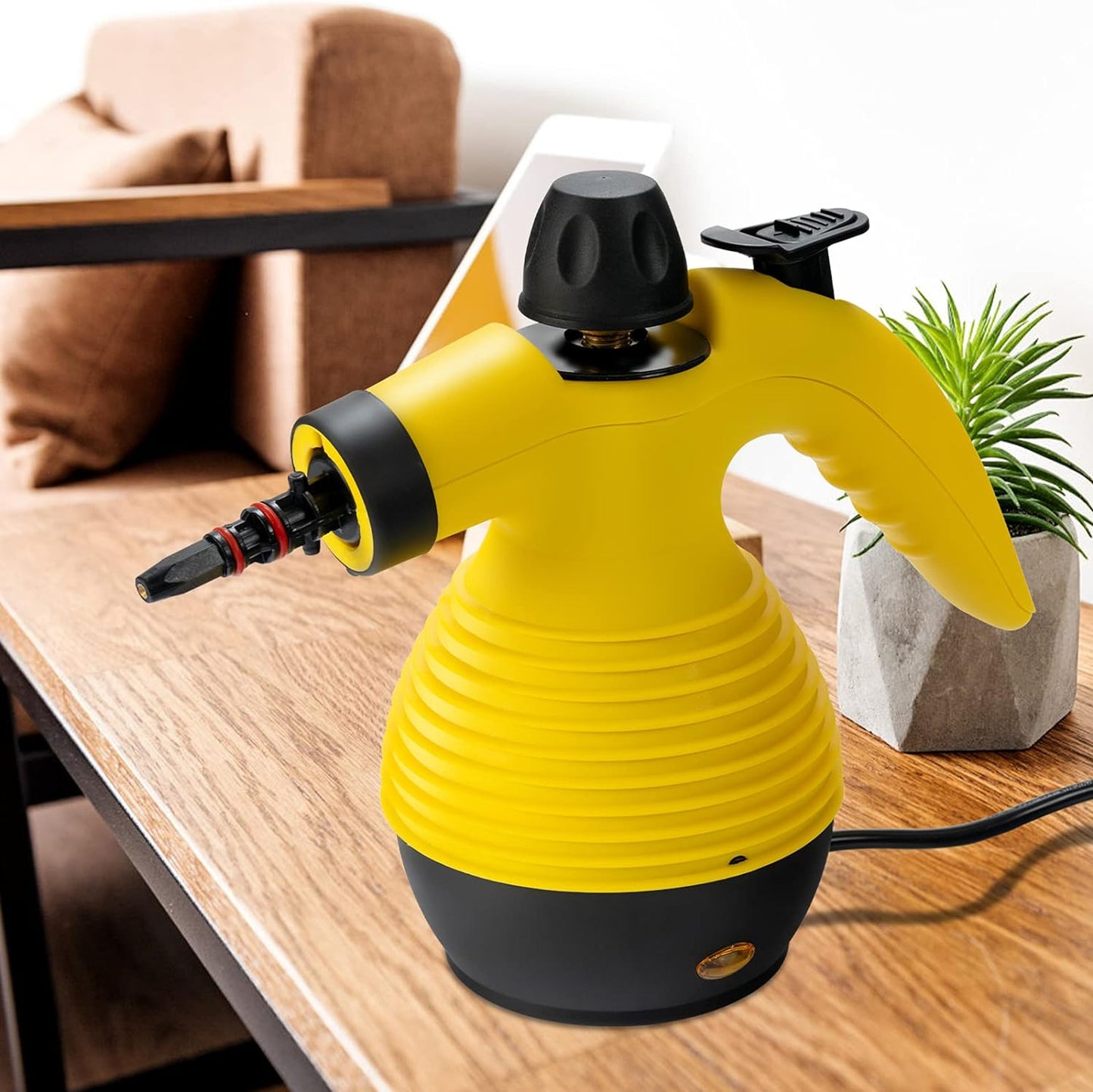 Multipurpose Portable Handheld Cleaning Steamer - With 9 Accessories for All Types of Surfaces