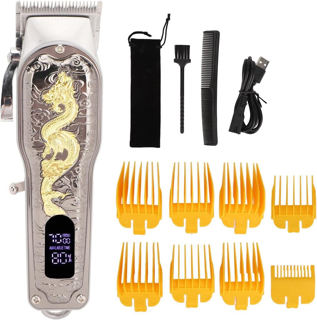 Cordless Electric Hair Clipper - Ergonomic Handle, Low Noise, Ideal for Travel