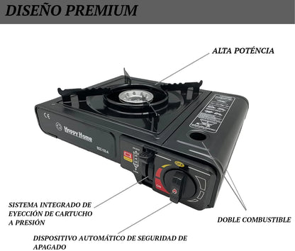 Fogão portátil Happy Home - Cozinha caseira em qualquer lugar