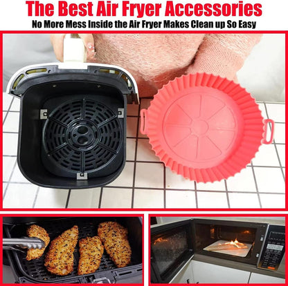 Silicone Mold for Air Fryer - Reusable and Non-Stick, Pack of 2 Units