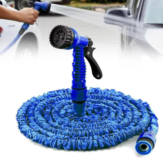 Expandable Garden Hose with 7 Mode Spray Gun - Magic Hose with Adapters