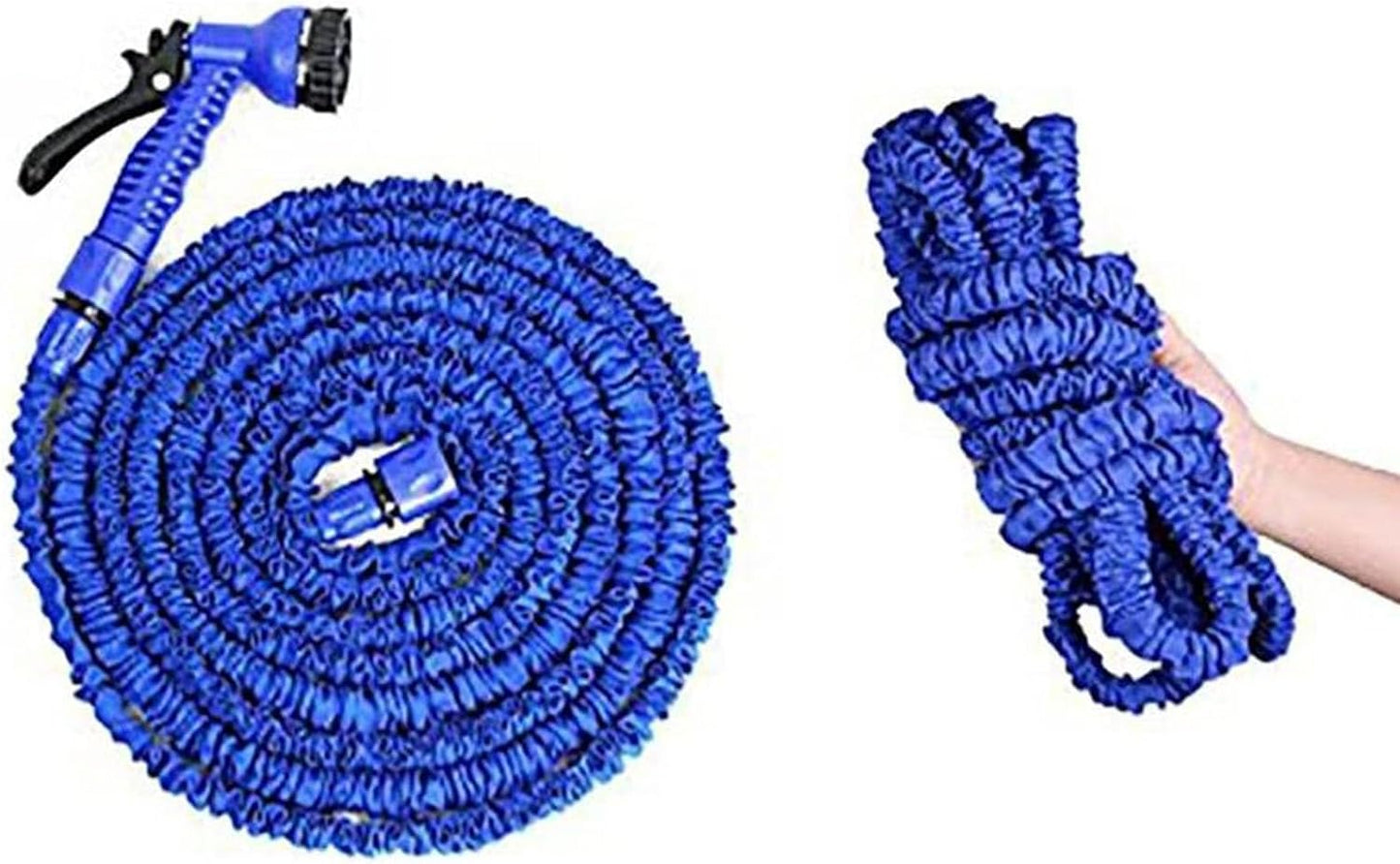 Expandable Garden Hose with 7 Mode Spray Gun - Magic Hose with Adapters