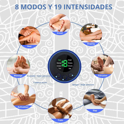 Massageador elétrico para pés EMS - Alívio total com estimulação elétrica muscular