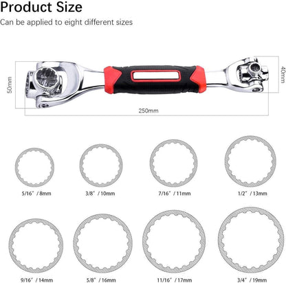 Llave Universal 48 en 1 - Herramienta Multifuncional para Reparación de Automóviles y Bricolaje