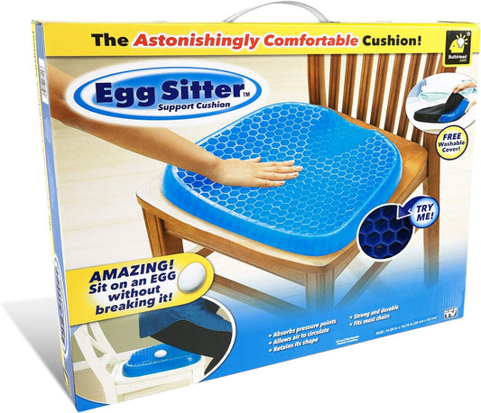 Cojín de Asiento Egg Sitter con Funda Antideslizante - Diseño Transpirable y Alivio de Presión