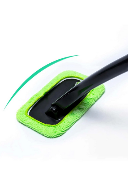 Car Windshield Wiper with Long Microfiber Handle - Easy and Efficient Cleaning