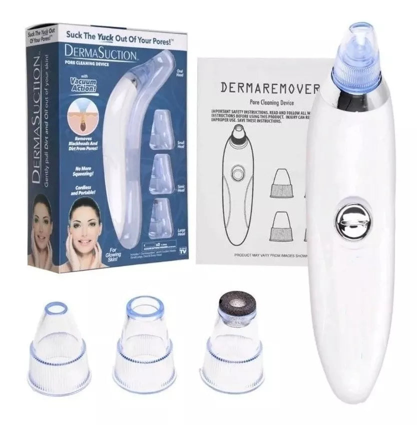 USB Pro Blackhead Suction Machine - Removes Acne, Oil and Cleans Pores with 4 Interchangeable Heads