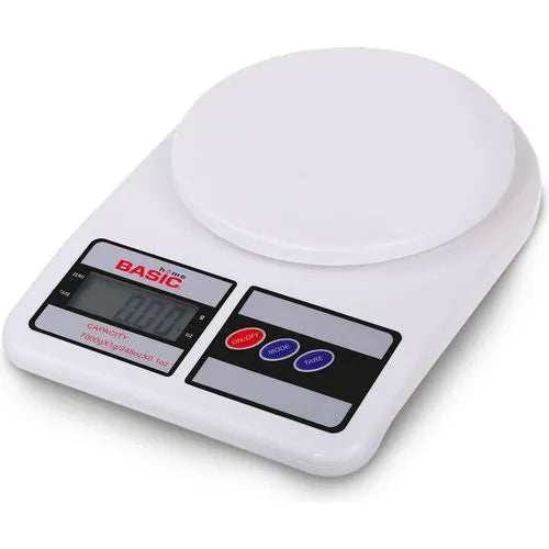 Basic Home LCD Digital Kitchen Scale - 7 kg, White