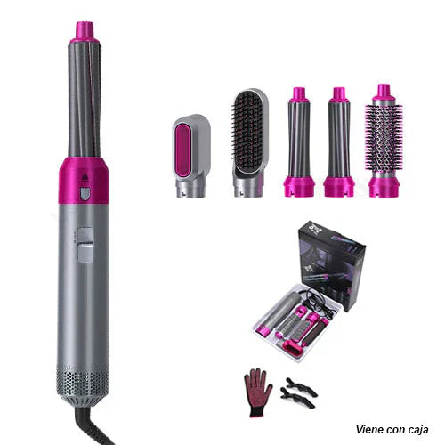 Revolution Hair 5 in 1: Multifunction Brush and Dryer for Professional Hair Styling at Home