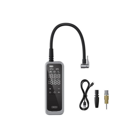 Inflador Portátil Inalámbrico con Powerbank 5000 mAh – Pantalla LCD y Luz LED