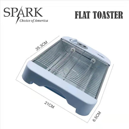 SPARK - Torradeira plana de 600 W para todos os tipos de pão